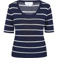Usha Pullover navy / branco