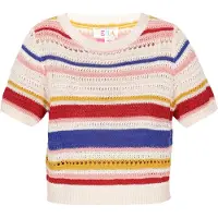 IZIA Pullover 'Boho' azul / amarelo / vermelho / branco