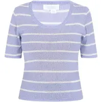 Usha Pullover azul claro / branco