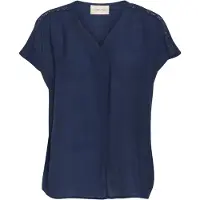 Cream Blusa 'Henja' navy
