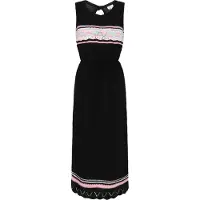 IZIA Vestido de malha azul claro / rosa claro / preto / branco