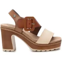 Refresh para mulher. 17284303-TAUPE Sandálias 172843 taupe (37), 8 a 10cm, Fivela, Casual