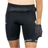 Instinct - Vestuário trail corrida - Trail Skin Ultra Shorts para Unissexo - Tamanho L - Preto