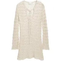 Desigual , Vestido de crochê com miçangas, Branco, S/M