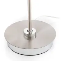 HELL Candeeiro de mesa Tom LED, níquel mate