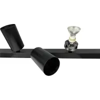 Dyberg Larsen Projetor de teto Moderno, preto, comprimento 95 cm