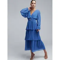 BWLDR Vestido de festa 'Alana' azul céu