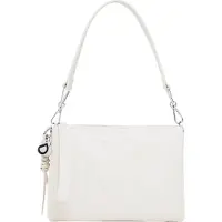 Desigual , Bolsa de mão flores, Poliuretano, Branco, U