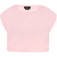 Faina Top de malha cor-de-rosa