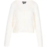 Dreimaster Casaco de malha 'Vintage' offwhite