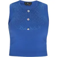 Faina Top de malha 'Fashion Look' azul cobalto / azul claro