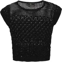 Faina Top de malha 'Fashion Look' preto