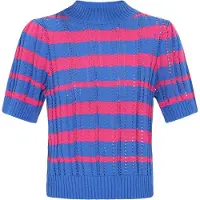 IZIA Pullover azul / rosa