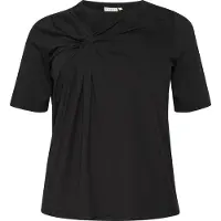 KAFFE CURVE Camisa 'Eloisa' preto