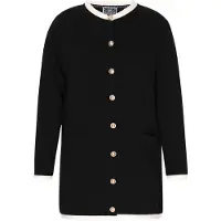 Dreimaster Maritim Casaco de malha preto / branco