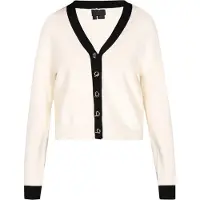 Dreimaster Klassik Casaco de malha 'Classic Look' preto / offwhite