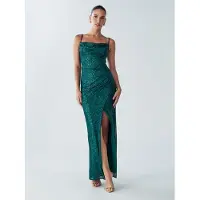 BWLDR Vestido 'Indy' esmeralda