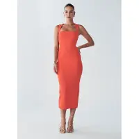 BWLDR Vestido 'Riri' laranja