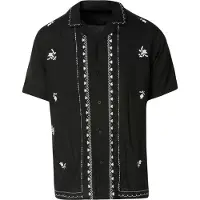 KOROSHI Camisa preto / branco