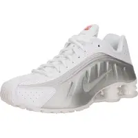 Nike Sapatilhas baixas 'SHOX R4' prata / branco