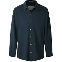 Pepe Jeans para homem. PM308836 Camisa de piqué Abel azul-marinho de corte justo (S), Casual, Algodão, Manga comprida