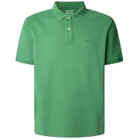 Pepe Jeans para homem. PM542099 Pólo verde New Oliver GD (S), Casual, Algodão, Manga curta, Sustentável