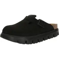 Birkenstock Tamancos Boston Chunky Suede Leather Narrow