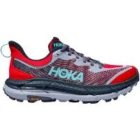 Hoka One One - Sapatilhas trail - Mafate Speed 4 W Cerise / Stormy Skies para Mulher - Tamanho 5,5 US - Vermelho