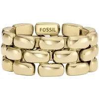 Fossil Stylish women´s Anello made of gold-plated steel Arden JF04785710 - Circuit: 60 mm
