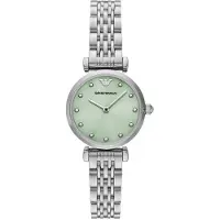 Giorgio Armani Relógios analógicos verde pastel / prata