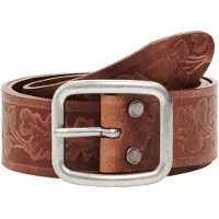 Desigual , Cinto folhas, Cow Leather, Marrom, 95
