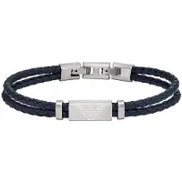 Emporio Armani Pulseira de couro da moda EGS2995040