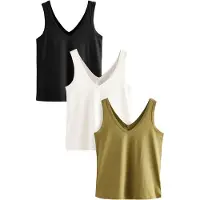 Next Top '3er-Pack' cáqui / preto / branco