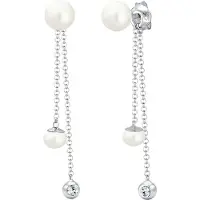 Elli Brincos prata / branco pérola