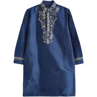 Next Camisa bege / navy