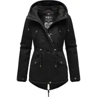 MARIKOO Parka de inverno 'Manolya' preto