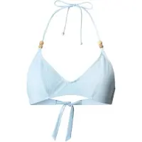 Pepe Jeans para mulher. PLB10535 Top de biquíni Azul acetinado (M), Casual, Poliamida