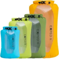 Exped - Sacos arrumação - Drybag Versa Clear Set para Unissexo - Nylon - Amarelo