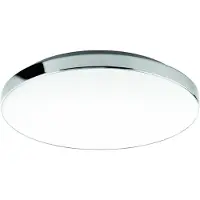 Briloner Candeeiro de teto LED 3351216 cromado/branco, Ø 35,5 cm, 4.000 K, IP44