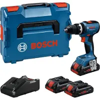 Bmi Professional Chave De Fenda Elétrica Gsb 18v-65 + 2 Bat Procore4.0ah + L-boxx