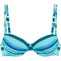 s.Oliver Top de biquíni turquesa / azure / petróleo / branco