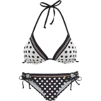 LASCANA Biquíni nude / preto / branco