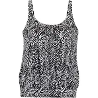 s.Oliver Top preto / offwhite
