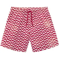 s.Oliver Calções de banho vermelho / branco