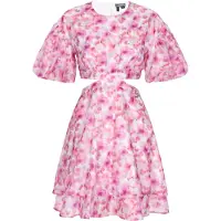 Dreimaster Vestido de cocktail orquídea / rosa / amora / branco