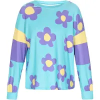 IZIA Sweatshirt 'Fashion Look' azul claro / amarelo / roxo
