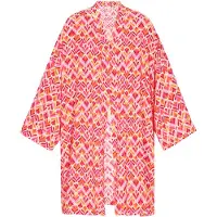 IZIA Kimono laranja / magenta / branco