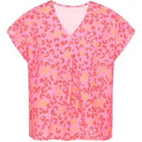 NAEMI Blusa laranja claro / rosa / cor-de-rosa