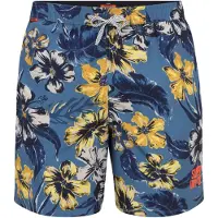 Superdry para homem. M3010242A Fato de banho Hawaii azul (L), Beachwear, Polister Reciclado, Sustentável