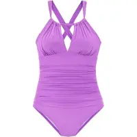 s.Oliver Fato de banho roxo claro